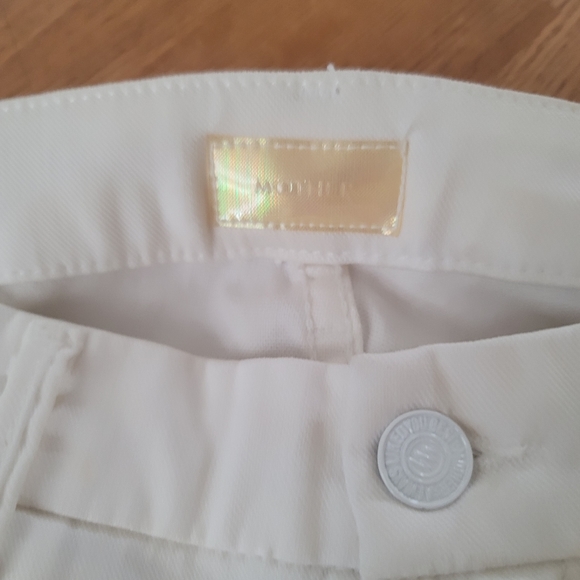 Mother Looker White Denim With Zipup Ankle 26 - Picture 7 of 7